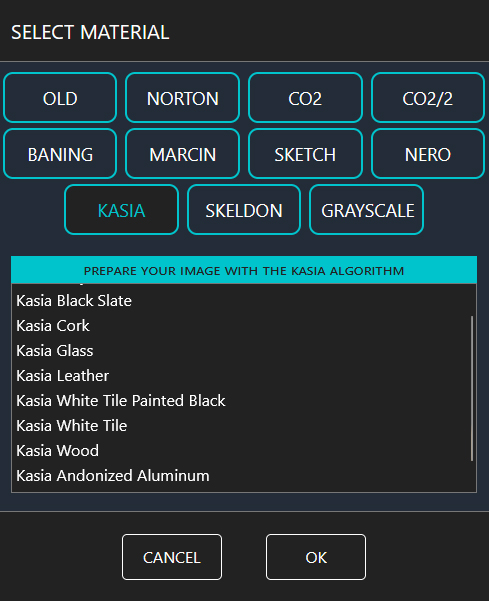 Dithering algorithms